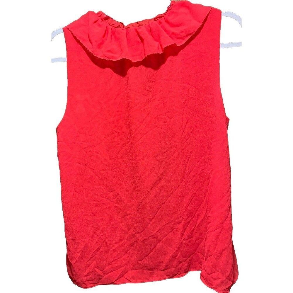 Rose & Olive Tassel Sleeveless Tank Top Size Medium Coral Red - Picture 3 of 6